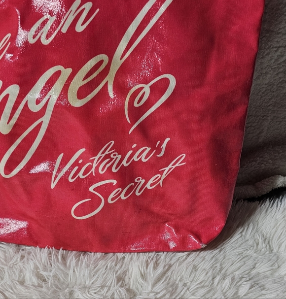 Victorias Secret Limited Edition Make Me An Angel  Large Pink Carryall Tote Bag - Picture 10 of 11